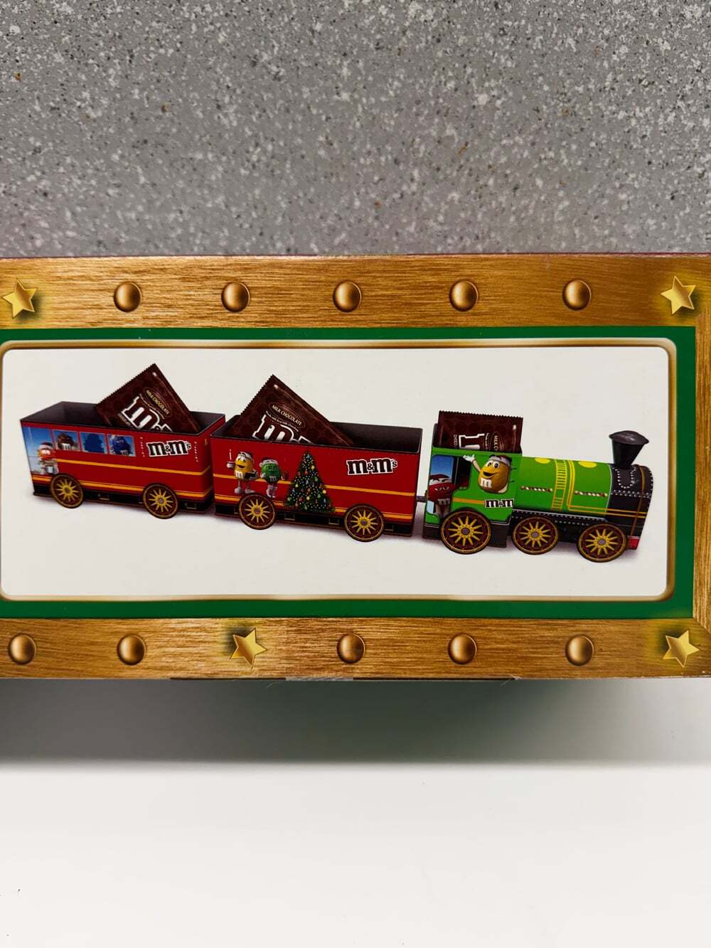 M&M's Tin Train Set Holiday Candy Collector Item - NIB (Includes 3 Fun Size Pack